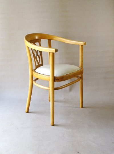 Poltrona Thonet in pelle N° A969 F, 1930 circa, Art déco