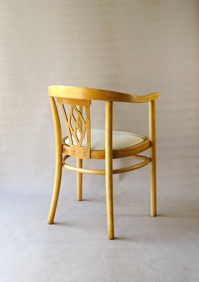 Poltrona Thonet in pelle N° A969 F, 1930 circa, Art déco