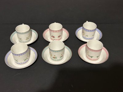 Haviland - 6 Halbe Tassen - Kaiserin Josephine