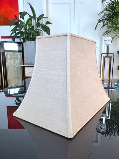 Paralume a pagoda per lampada in metallo cromato - Design Moderno Vintage 1970 - 1980