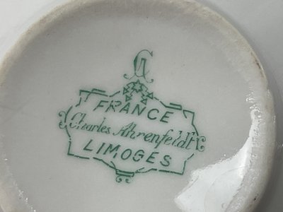 Servizio da tè in porcellana di Limoges
