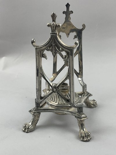 Samowar aus versilbertem Metall englischer Stil