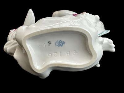 Volkstedt - Porcelain figure Eros on a dolphin II
