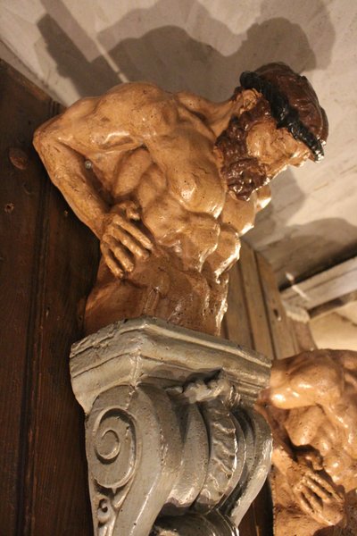 Coppia di console Atlantes