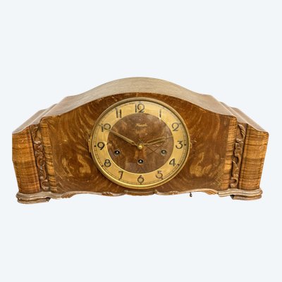 Horloge de table/cheminée ancienne Kienzle art Deco 1930, 46x23x16cm
