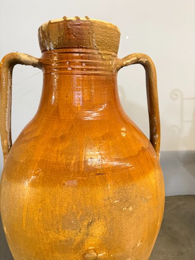 Antique large jar Capasone Pugliese XIX oil container 106x55