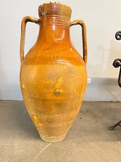 Antique large jar Capasone Pugliese XIX oil container 106x55