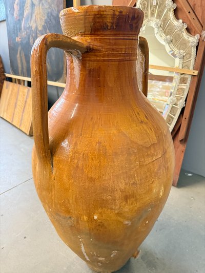 Antique large jar Capasone Pugliese XIX oil container 106x55