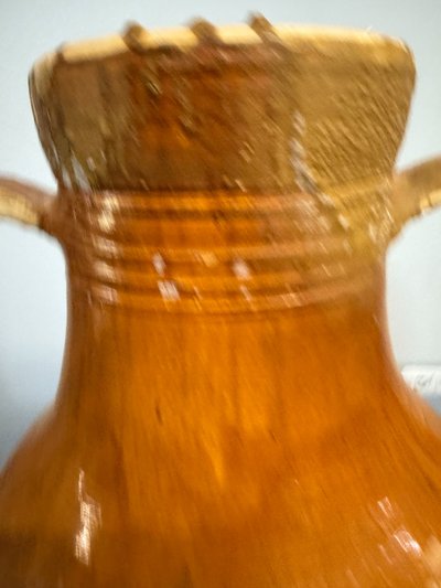 Antique large jar Capasone Pugliese XIX oil container 106x55