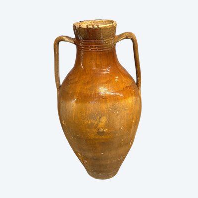 Antique large jar Capasone Pugliese XIX oil container 106x55