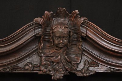Grande libreria in rovere, Luigi XV, riutilizzata dal XVIII secolo
