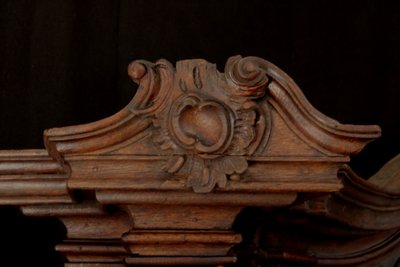 Grande libreria in rovere, Luigi XV, riutilizzata dal XVIII secolo