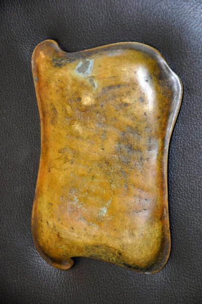Art-Nouveau period bronze pocket organizer