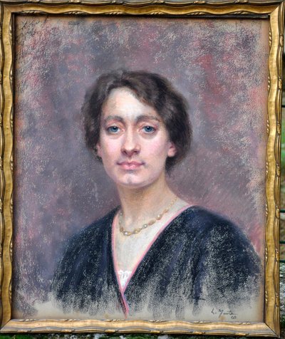 Pastel signé Laura Muntz 1909