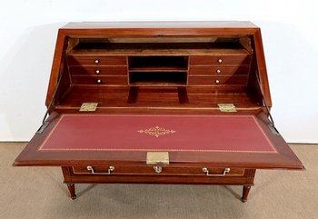  Commode Scriban Louis XVI en Acajou et Bois précieux – XVIIIe 