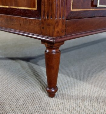  Commode Scriban Louis XVI en Acajou et Bois précieux – XVIIIe 