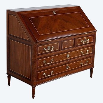  Louis XVI Scriban chest of drawers in mahogany and precious wood - 18th century