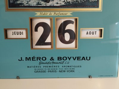 Calendrier perpétuel de Gerrer  sur le thème du parfum