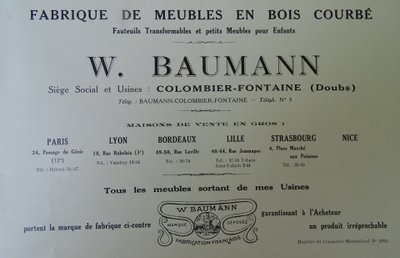 Table d'appoint dites "servante" par Baumann 1926