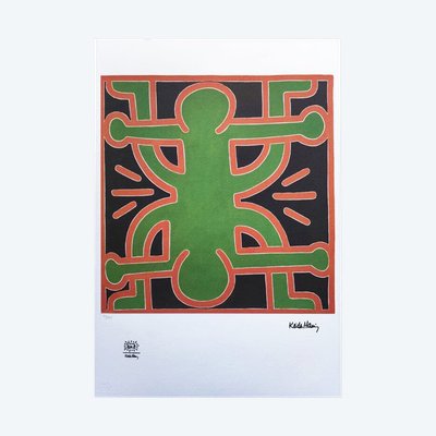 1990 Superbe lithographie Keith Haring à édition limitée