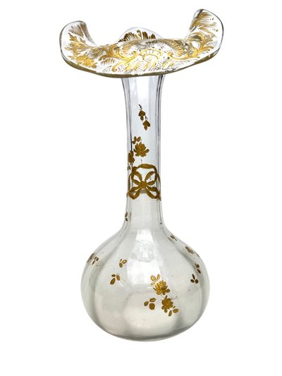 Baccarat - Vase à décor floral 