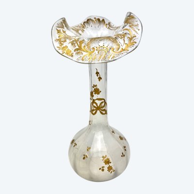 Baccarat - Vase à décor floral 