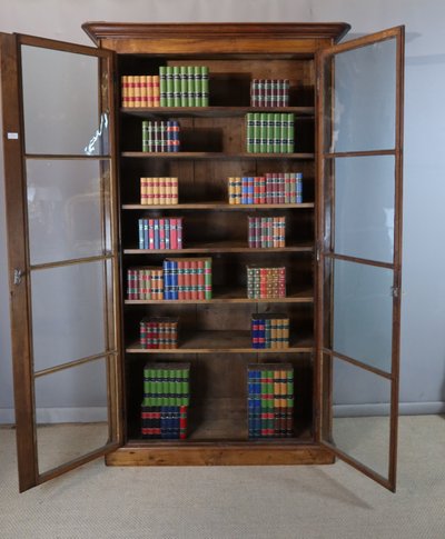 Bibliothèque XIX en noyer 