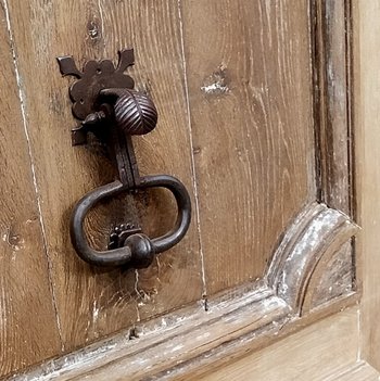 Alte Eiche Haustür Und Türklopfer Türen Holzarbeiten