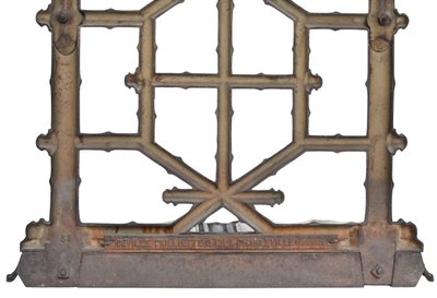 Bamboo style cast iron coat rack by Deville Pailliette & Cie Fondeur, Charleville Ardennes