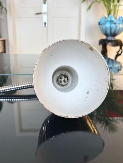Lampe De Bureau Vintage Métal chromé - Atelier Design Industriel XXe siècle