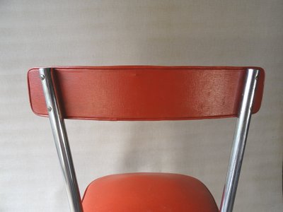 Thonet Bauhaus chair, leather and steel, ca. 1950 - Stahlrorhmobel -