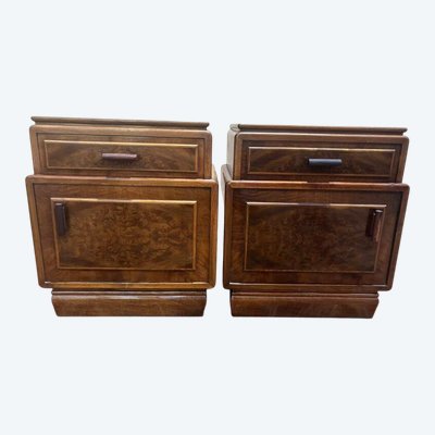 Paire de chevets art deco 