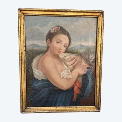 Gemälde - Öl auf Leinwand - Porträt - Frankreich - 17.