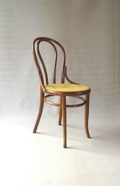 Thonet-Stuhl Nr. 18 Sitzfläche aus Rohrgeflecht, Ca 1890