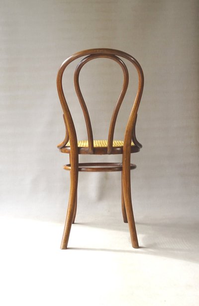 Thonet-Stuhl Nr. 18 Sitzfläche aus Rohrgeflecht, Ca 1890