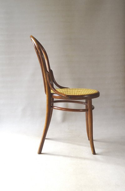 Thonet-Stuhl Nr. 18 Sitzfläche aus Rohrgeflecht, Ca 1890