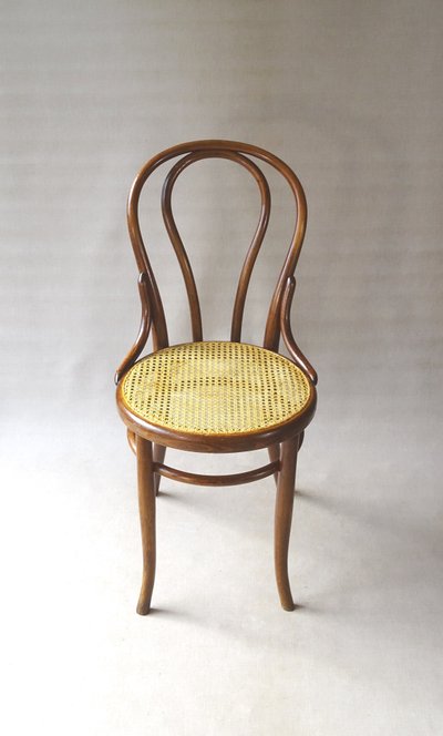 Thonet-Stuhl Nr. 18 Sitzfläche aus Rohrgeflecht, Ca 1890