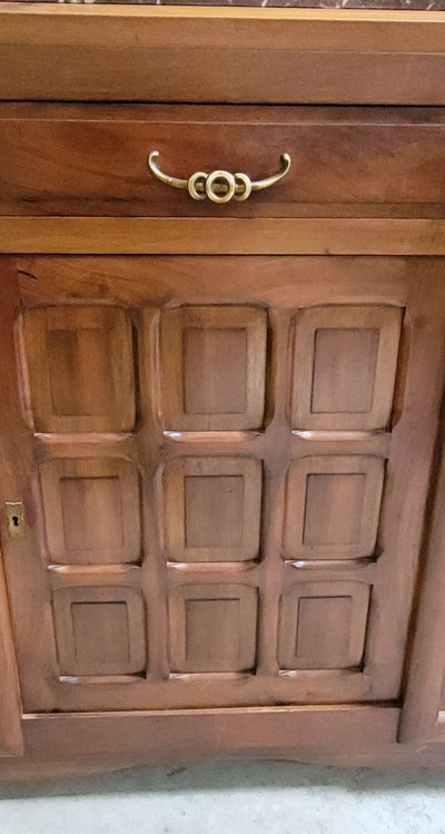 Buffet enfilade Epoche Art Deco aus Nussbaumholz