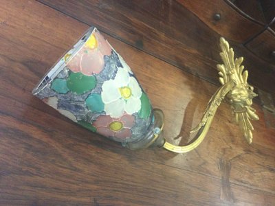 Wall lamp, Art Nouveau tulip
