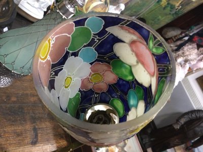 Wall lamp, Art Nouveau tulip