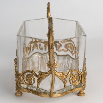 A crystal and gilt bronze garden goblet, late 19th century