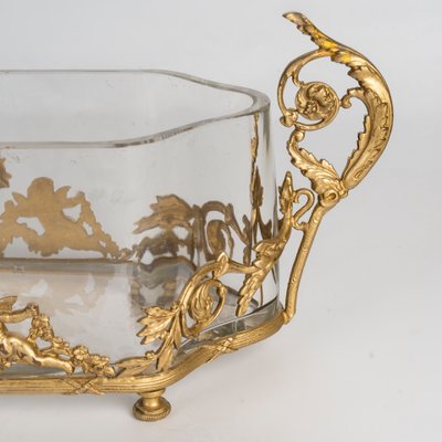 A crystal and gilt bronze garden goblet, late 19th century