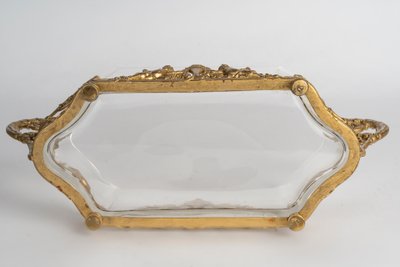 A crystal and gilt bronze garden goblet, late 19th century