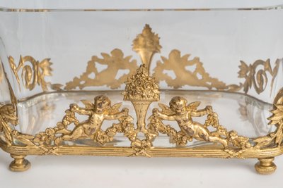 A crystal and gilt bronze garden goblet, late 19th century