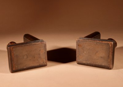  Pair of Black Forest owl-shaped bookends, circa 1900-1920.