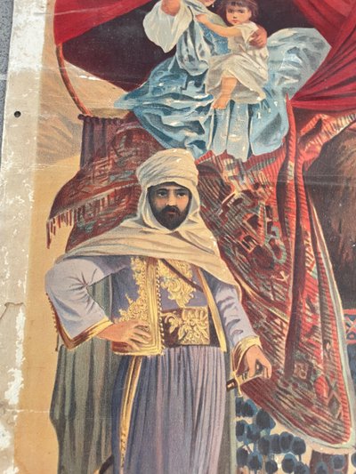 Hugo d’Alesi - La Tunisie Affiche Entoilée Voyages Circa 1892