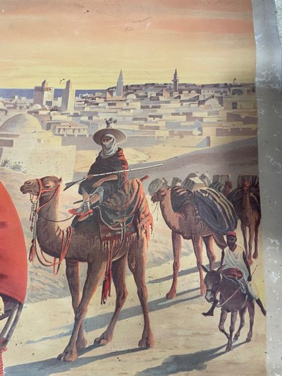 Hugo d’Alesi - La Tunisie Affiche Entoilée Voyages Circa 1892