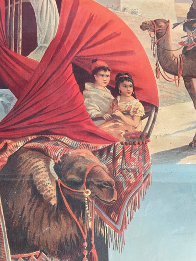 Hugo d’Alesi - La Tunisie Affiche Entoilée Voyages Circa 1892
