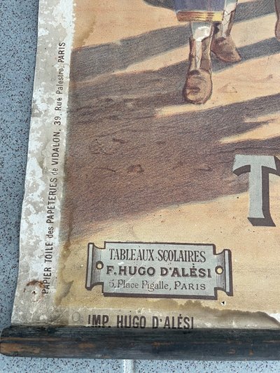 Hugo d’Alesi - La Tunisie Affiche Entoilée Voyages Circa 1892