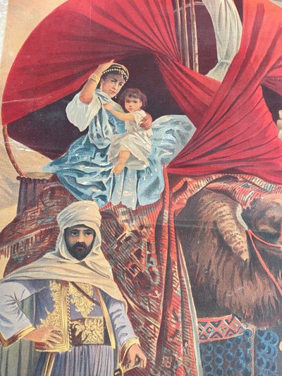 Hugo d’Alesi - La Tunisie Affiche Entoilée Voyages Circa 1892